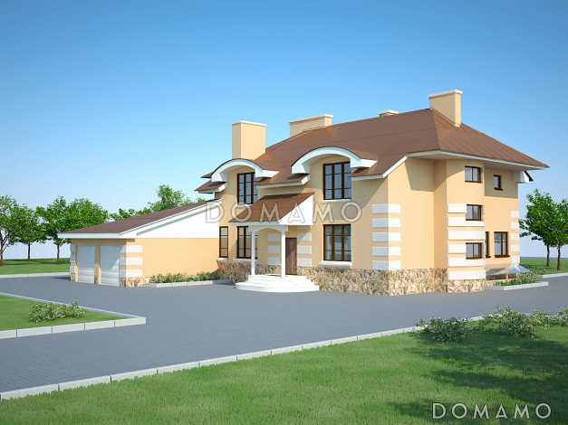 Готовый проект дома с цокольным этажом