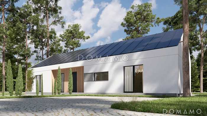 Проект кирпичного дома в стиле барнхаус с 4 спальнями и большой гостиной