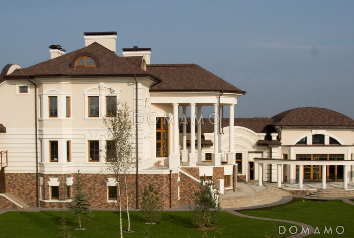 Проект загородного жилого дома спроектированного в традициях неоклассицизма начала ХХв.