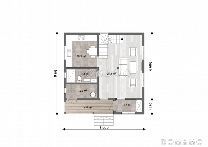 Милитари / План 1 этажа