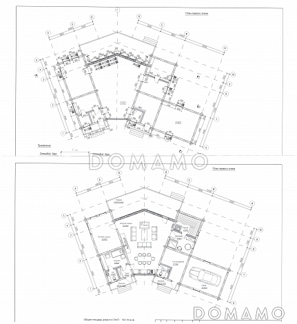 Коттедж "Изумрудная долина" / План 1 этажа