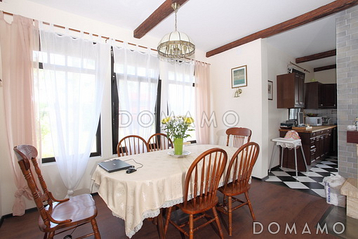 Проект каркасного дома в стиле фахверк с сауной на мансардном этаже