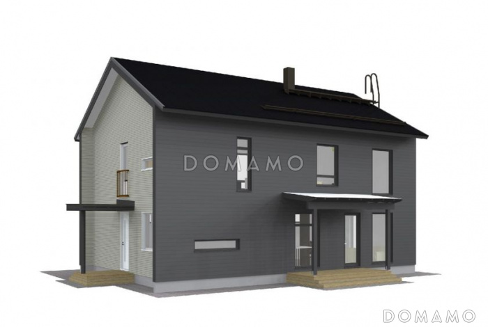 Проект двухэтажного комфортного дома