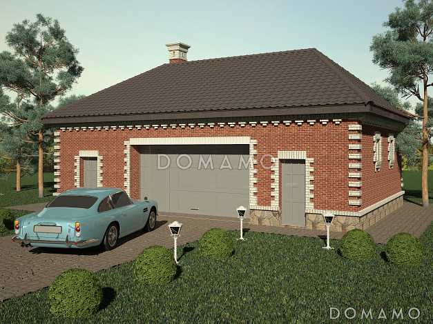 Гараж для машины и квадроцикла