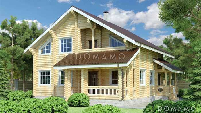 Проект большого и просторного дома, включающего в себя два этажа