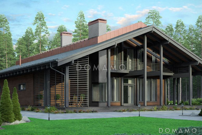 Проект энергоэффективного дома фахверк