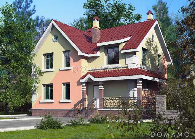 Проект дома с необычной, яркой архитектурой из СИП панелей