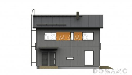 Проект двухэтажного каркасного дома 9х7 / Фасад 4