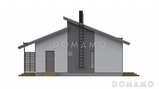 Проект каркасного дома с небольшим кабинетом / Фасад 2