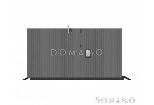 Проект каркасного А-образного дома-шалаша / Фасад 4