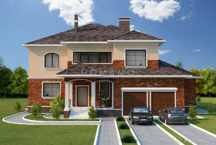 Проект дома с балконом и лоджией