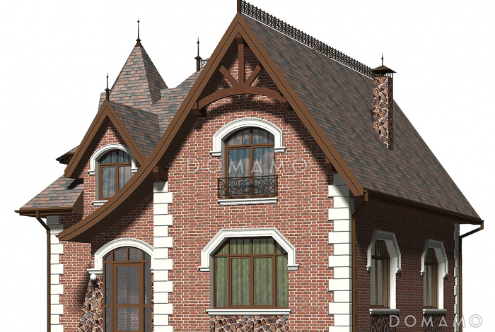 Проект дома из СИП панелей в английском стиле