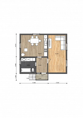 Лесник / План 1 этажа