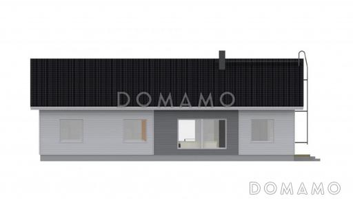 Проект современного дома с пятью спальнями / Фасад 2