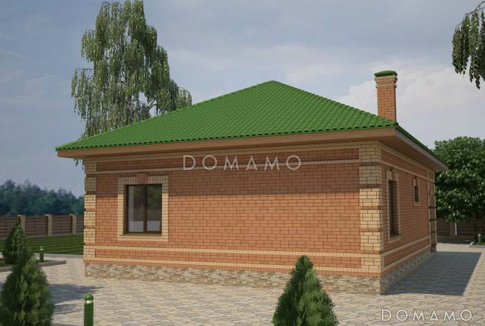 Проект компактного одноэтажного дома