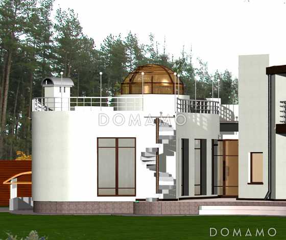 Проект современного бассейна со сложной формой 