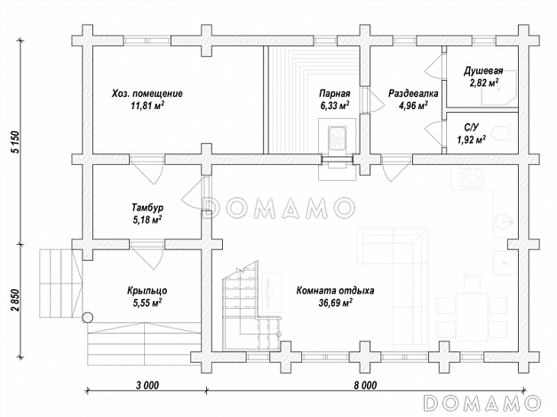 N-144 / План 1 этажа