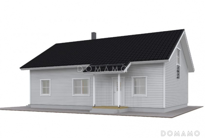 Проект каркасного дома с комнатой отдыха на втором этаже