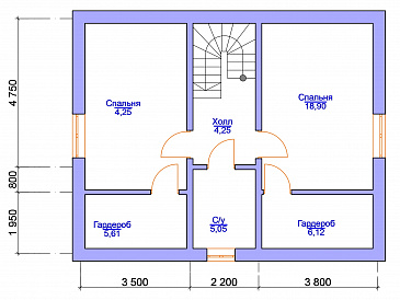 Давир -10 / План 2 этажа
