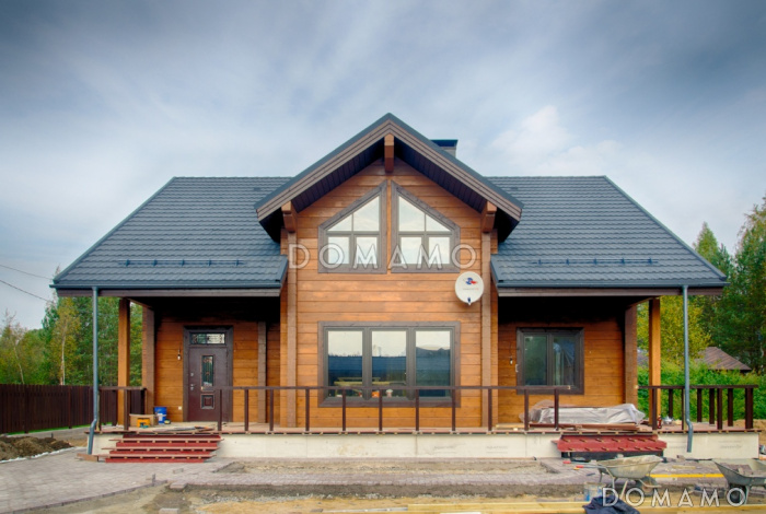 Проект дома из клееного бруса для круглогодичного проживания семьи