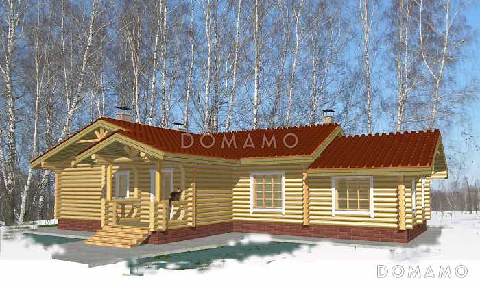 Проект бани c гостевой комнатой и котельной