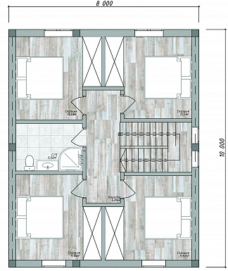 ДД-160 / План мансардного этажа