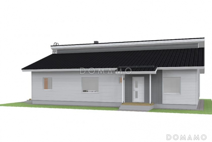 Проект современного дома с пятью спальнями