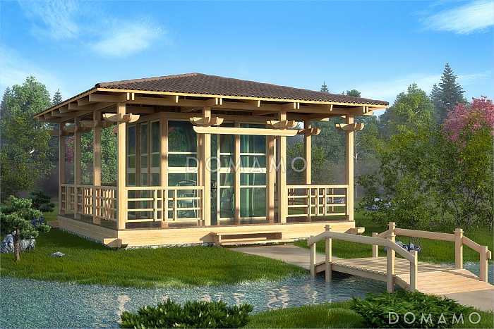 Проект квадратной беседки