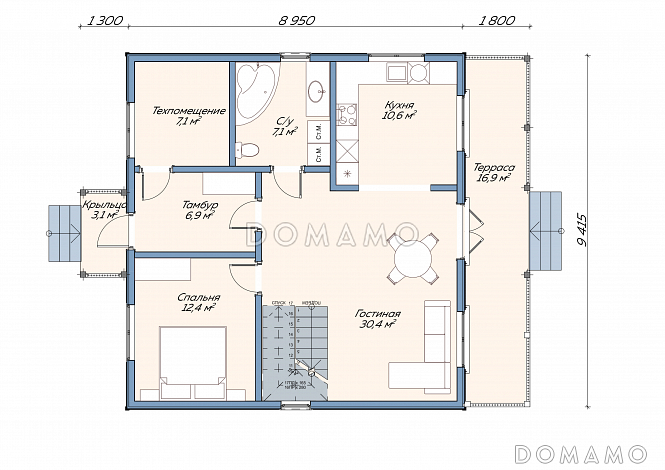 Каркасный дом 