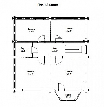 Ладога / План мансардного этажа