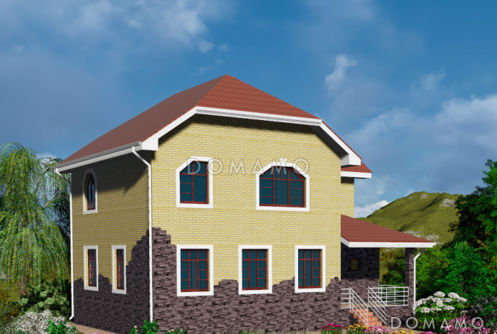 Проект двухэтажного коттеджа