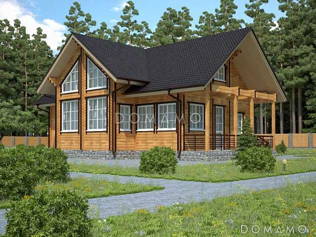 Проект дома с большой гостиной