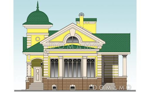 Проект  дома с подвалом / Фасад 1