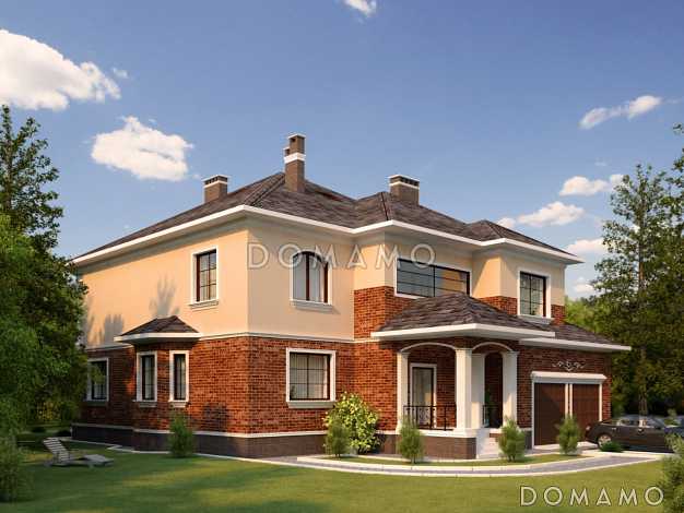 Проект дома с балконом и лоджией