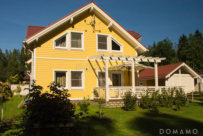 Проект каркасного дома с эркером