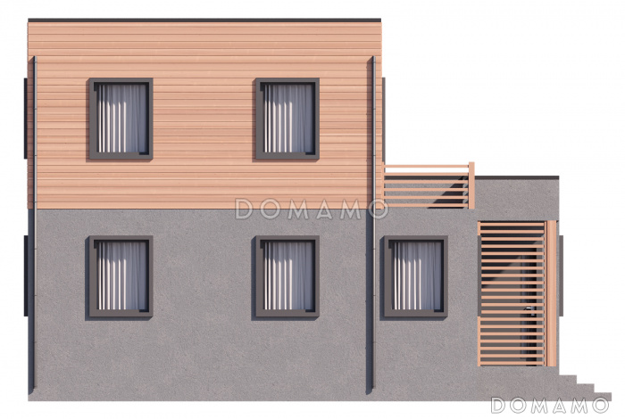 Каркасный дом "Куб"