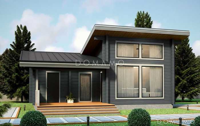 Баня из клееного бруса с панорамными окнами в комнате отдыха