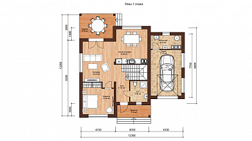 АБЕРДИН 200 / План 1 этажа