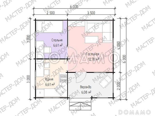 Золотая середина / План 1 этажа