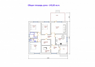 Проект 303 / План 1 этажа