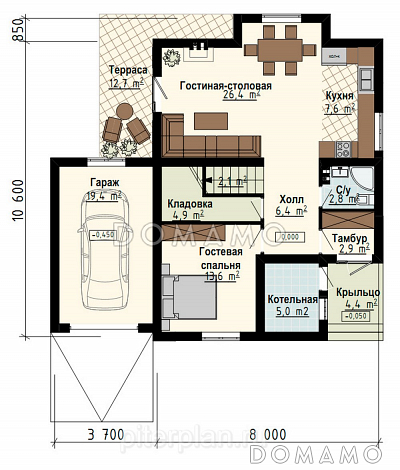Норд / План 1 этажа
