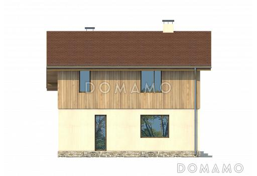 Проект комфортабельного дома из пеноблоков / Фасад 4