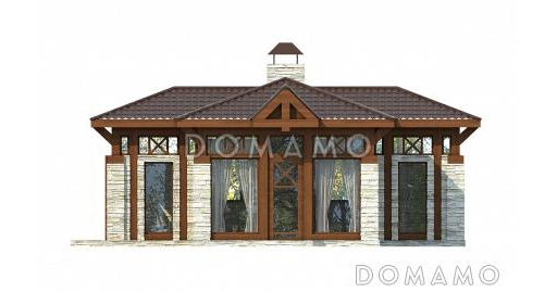 Проект беседки c мангалом / Фасад 4