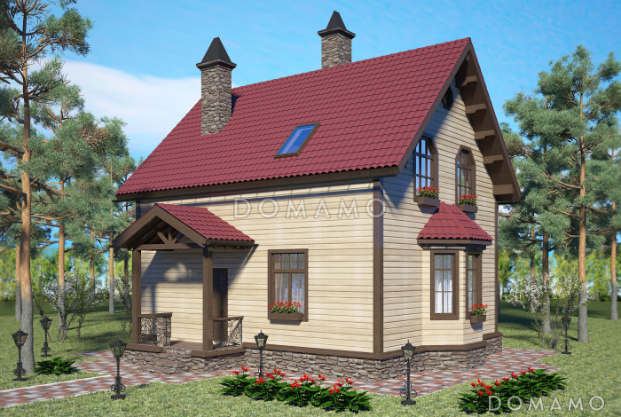 Проект экономичного дома из бруса